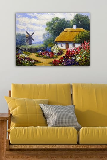 Dekorativ Canvasbilde 50x70 cm - Flerfarget - Interiør - Maleri & posters - Lerretsbilder