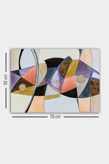 Dekorativ Canvasbilde 50x70 cm - Flerfarget - Interiør - Maleri & posters - Lerretsbilder