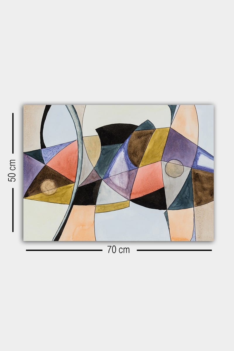 Dekorativ Canvasbilde 50x70 cm - Flerfarget - Interiør - Maleri & posters - Lerretsbilder