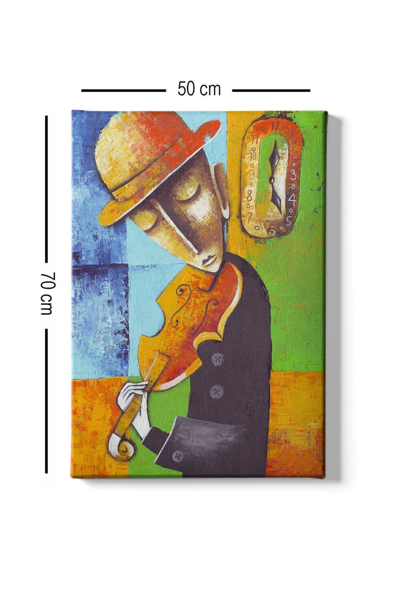 Dekorativ Canvasbilde 50x70 cm - Flerfarget - Interiør - Maleri & posters - Lerretsbilder