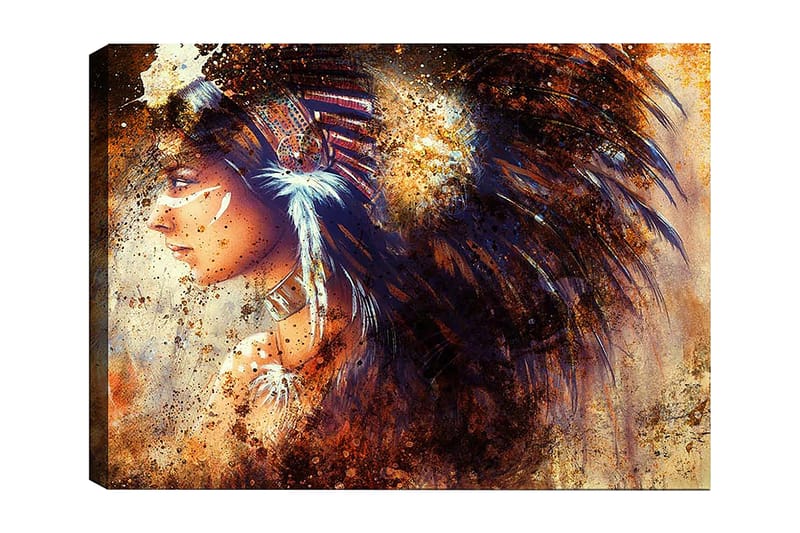 Dekorativ Canvasbilde 50x70 cm, Flerfarget