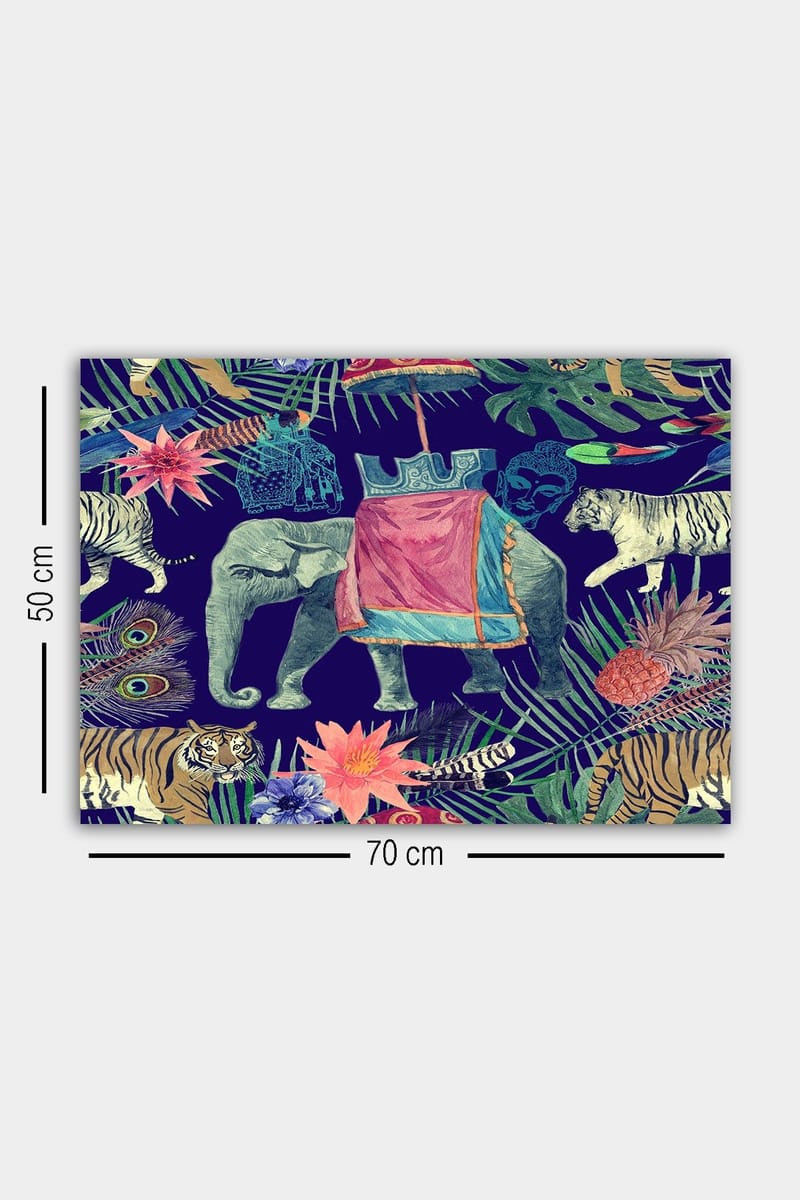 Dekorativ Canvasbilde 50x70 cm - Flerfarget - Interiør - Maleri & posters - Lerretsbilder