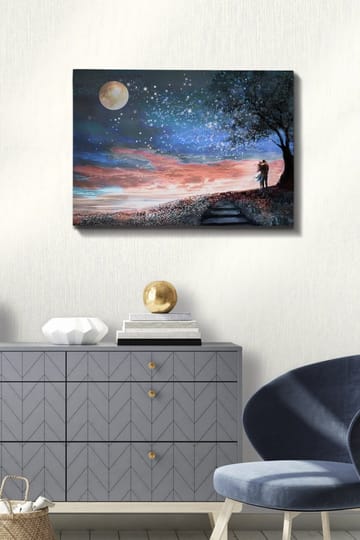 Dekorativ Canvasbilde 50x70 cm - Flerfarget - Interiør - Maleri & posters - Lerretsbilder