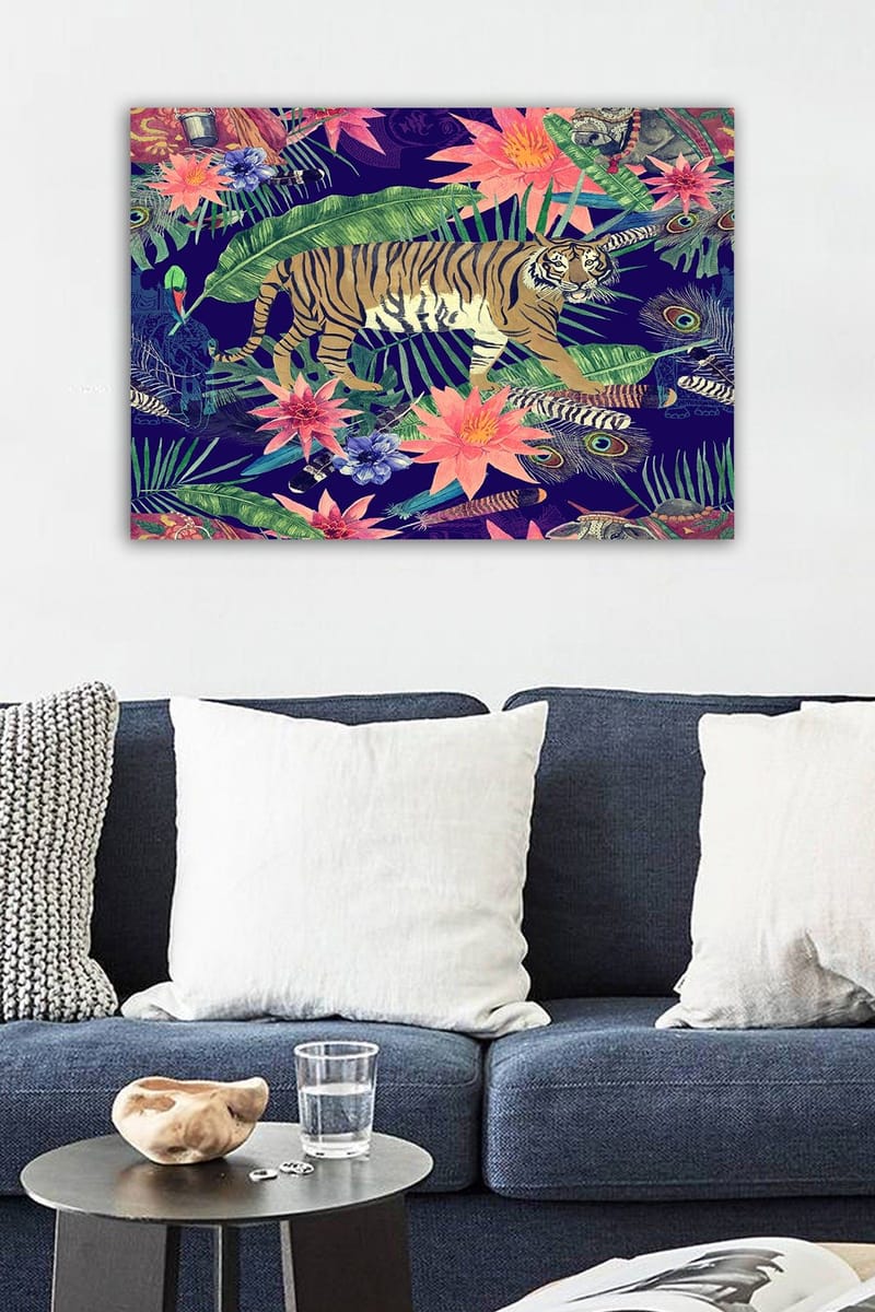 Dekorativ Canvasbilde 50x70 cm - Flerfarget - Interiør - Maleri & posters - Lerretsbilder