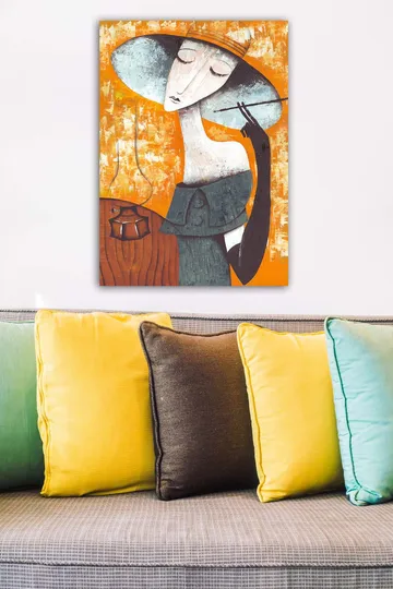 Dekorativ Canvasbilde 50x70 cm - Flerfarget - Interiør - Maleri & posters - Lerretsbilder