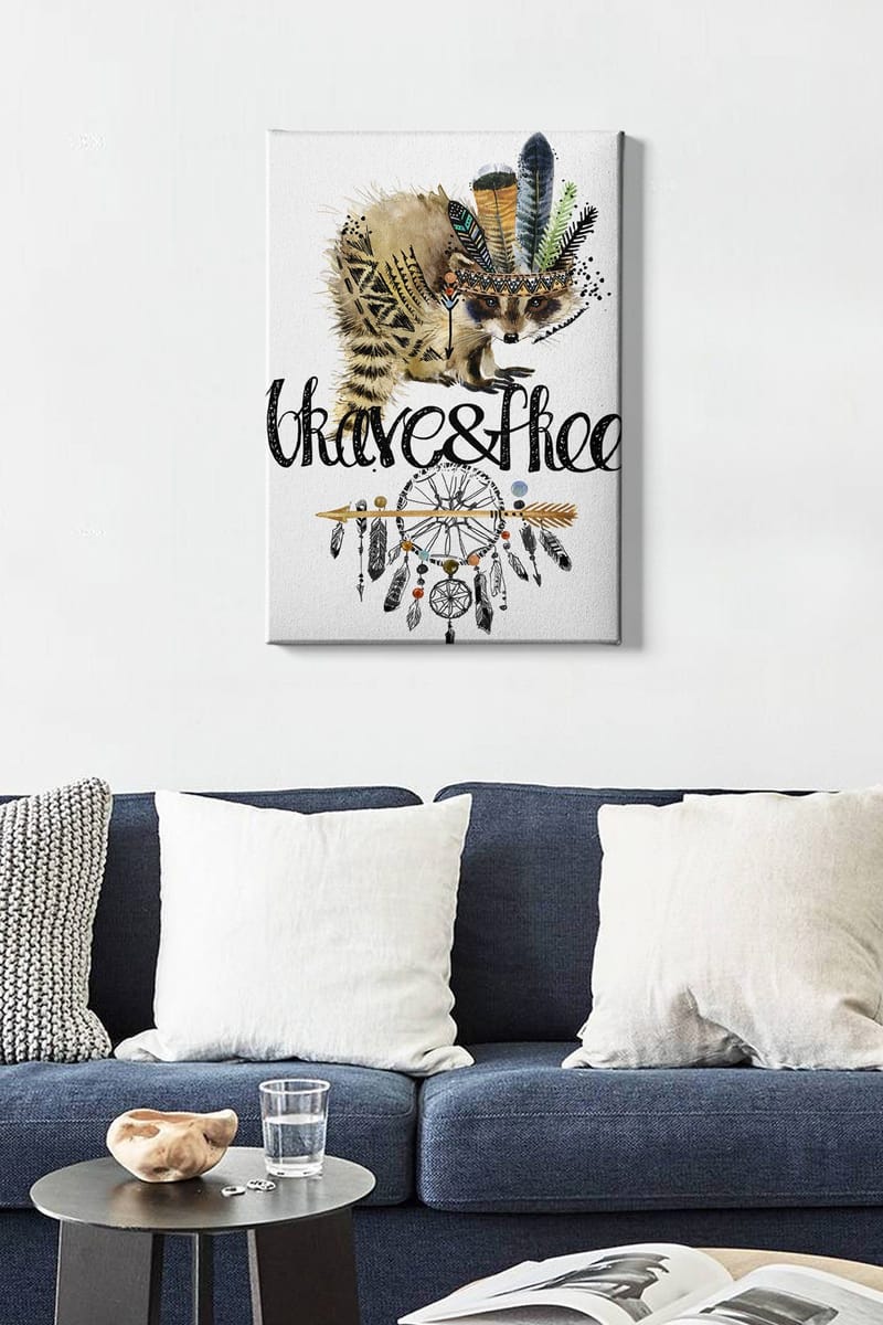 Dekorativ Canvasbilde 50x70 cm - Flerfarget - Interiør - Maleri & posters - Lerretsbilder