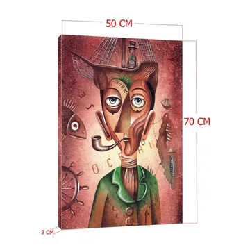 Dekorativ Canvasbilde 50x70 cm - Flerfarget - Interiør - Maleri & posters - Lerretsbilder