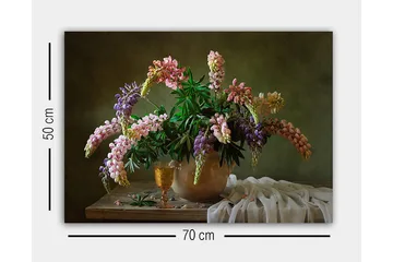 Dekorativ Canvasbilde 50x70 cm - Flerfarget - Interiør - Maleri & posters - Lerretsbilder