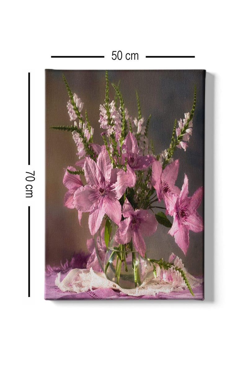 Dekorativ Canvasbilde 50x70 cm - Flerfarget - Interiør - Maleri & posters - Lerretsbilder