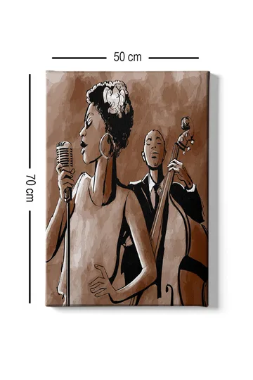 Dekorativ Canvasbilde 50x70 cm - Flerfarget - Interiør - Maleri & posters - Lerretsbilder