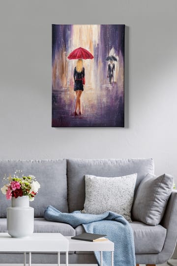 Dekorativ Canvasbilde 50x70 cm - Flerfarget - Interiør - Maleri & posters - Lerretsbilder