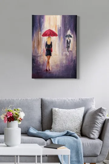 Dekorativ Canvasbilde 50x70 cm - Flerfarget - Interiør - Maleri & posters - Lerretsbilder