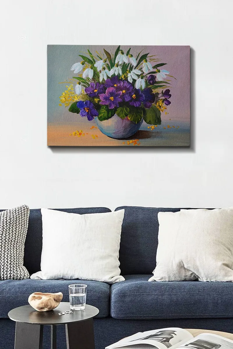 Dekorativ Canvasbilde 50x70 cm - Flerfarget - Interiør - Maleri & posters - Lerretsbilder