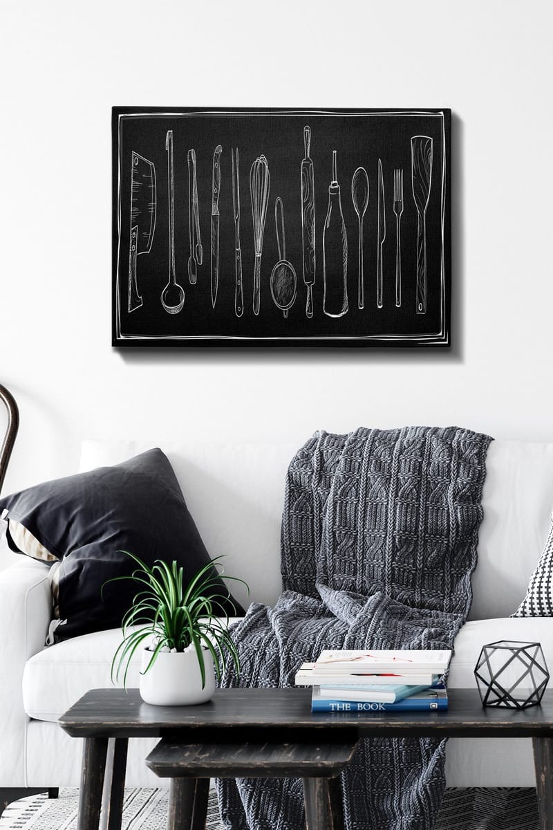 Dekorativ Canvasbilde 50x70 cm - Flerfarget - Interiør - Maleri & posters - Lerretsbilder