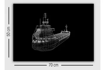 Dekorativ Canvasbilde 50x70 cm - Flerfarget - Interiør - Maleri & posters - Lerretsbilder
