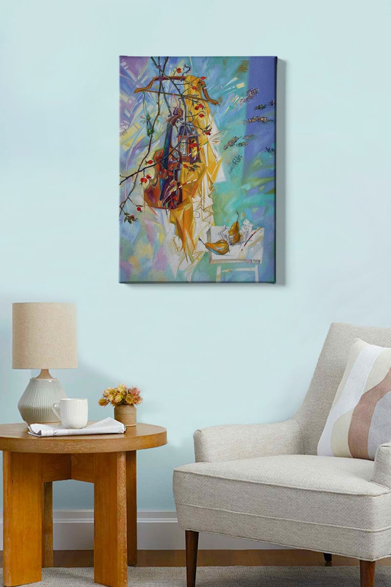 Dekorativ Canvasbilde 50x70 cm - Flerfarget - Interiør - Maleri & posters - Lerretsbilder