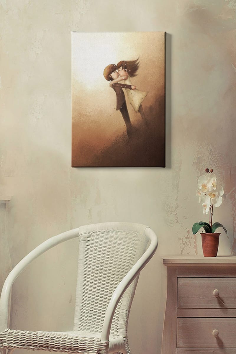 Dekorativ Canvasbilde 50x70 cm - Flerfarget - Interiør - Maleri & posters - Lerretsbilder