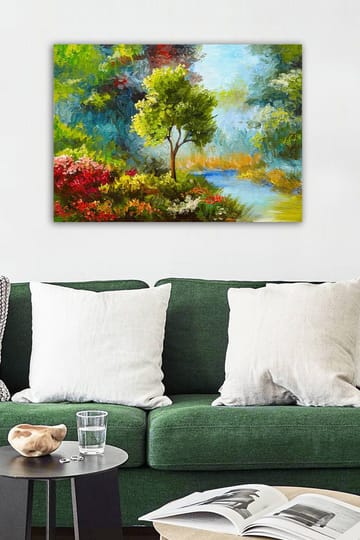 Dekorativ Canvasbilde 50x70 cm - Flerfarget - Interiør - Maleri & posters - Lerretsbilder