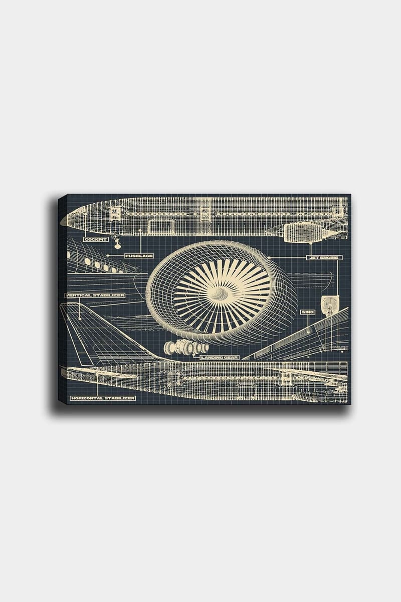 Dekorativ Canvasbilde 50x70 cm, Flerfarget