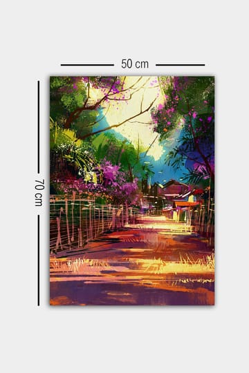 Dekorativ Canvasbilde 50x70 cm - Flerfarget - Interiør - Maleri & posters - Lerretsbilder