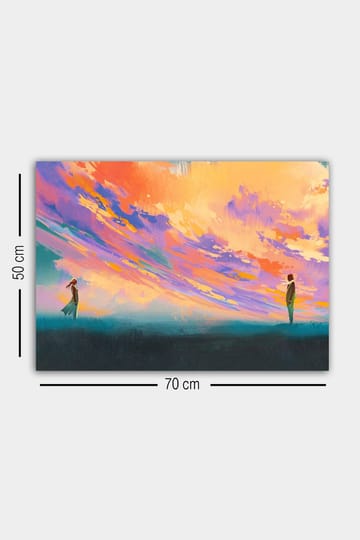 Dekorativ Canvasbilde 50x70 cm - Flerfarget - Interiør - Maleri & posters - Lerretsbilder