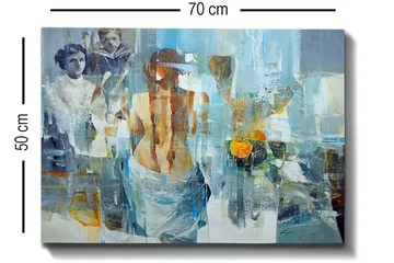 Dekorativ Canvasbilde 50x70 cm - Flerfarget - Interiør - Maleri & posters - Lerretsbilder