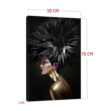 Dekorativ Canvasbilde 50x70 cm - Flerfarget - Interiør - Maleri & posters - Lerretsbilder