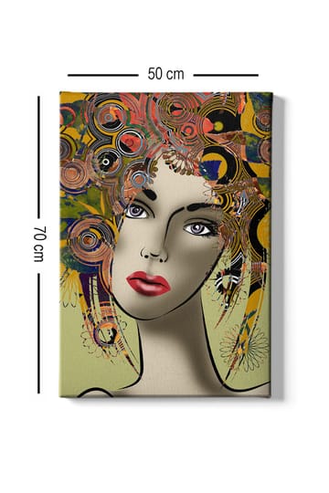 Dekorativ Canvasbilde 50x70 cm - Flerfarget - Interiør - Maleri & posters - Lerretsbilder