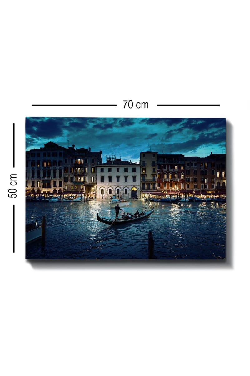 Dekorativ Canvasbilde 50x70 cm - Flerfarget - Interiør - Maleri & posters - Lerretsbilder