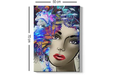 Dekorativ Canvasbilde 50x70 cm - Flerfarget - Interiør - Maleri & posters - Lerretsbilder