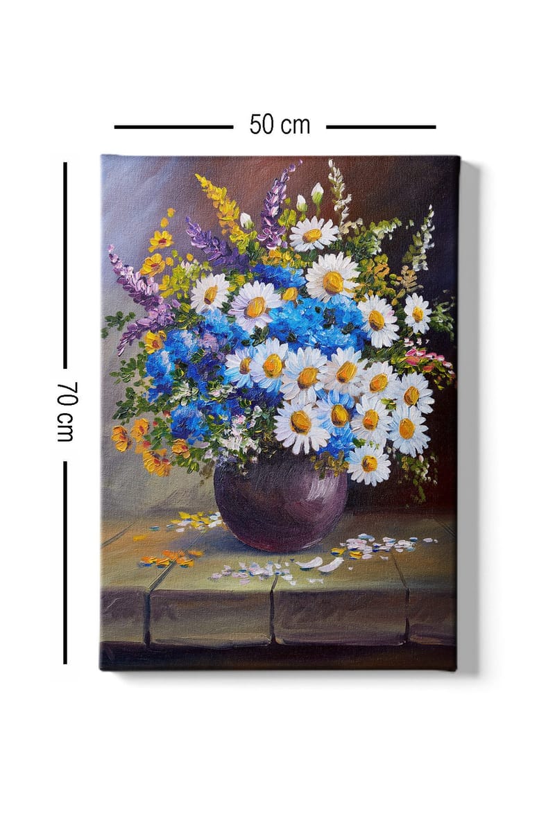 Dekorativ Canvasbilde 50x70 cm - Flerfarget - Interiør - Maleri & posters - Lerretsbilder