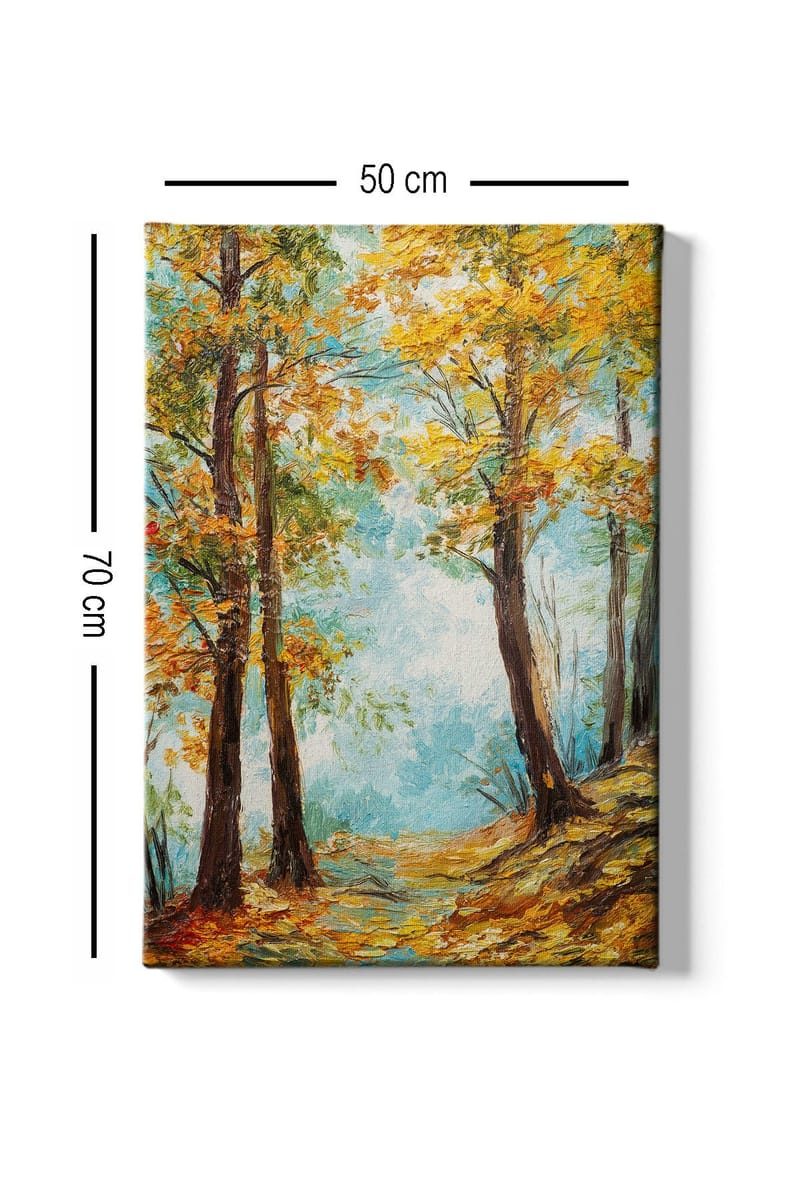 Dekorativ Canvasbilde 50x70 cm - Flerfarget - Interiør - Maleri & posters - Lerretsbilder