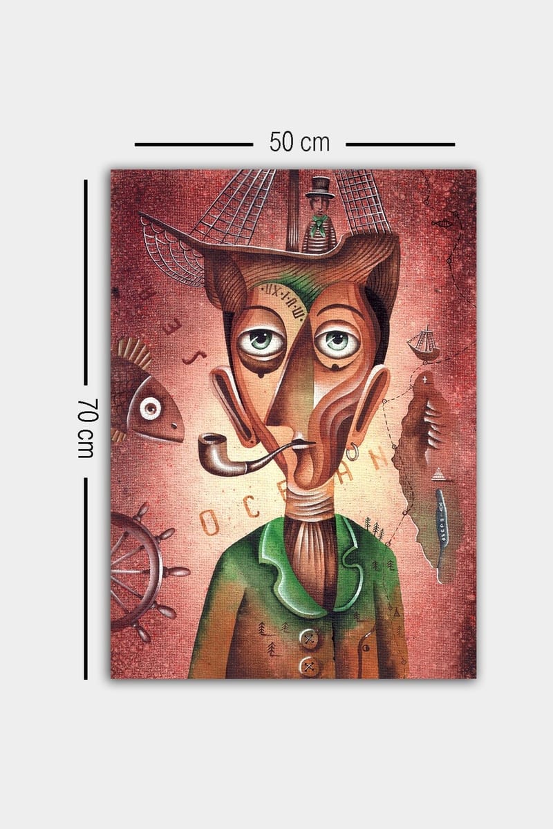 Dekorativ Canvasbilde 50x70 cm, Flerfarget