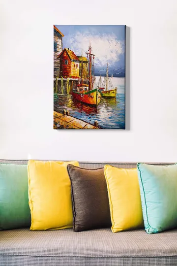 Dekorativ Canvasbilde 50x70 cm - Flerfarget - Interiør - Maleri & posters - Lerretsbilder