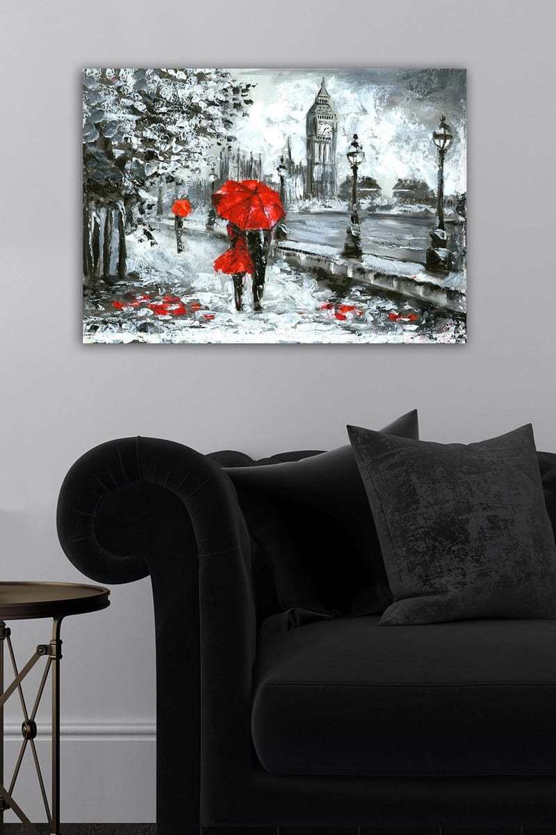 Dekorativ Canvasbilde 50x70 cm - Flerfarget - Interiør - Maleri & posters - Lerretsbilder