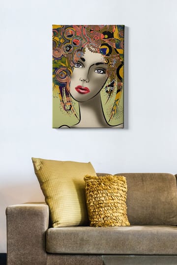 Dekorativ Canvasbilde 50x70 cm - Flerfarget - Interiør - Maleri & posters - Lerretsbilder