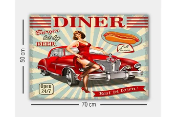 Dekorativ Canvasbilde 50x70 cm - Flerfarget - Interiør - Maleri & posters - Lerretsbilder