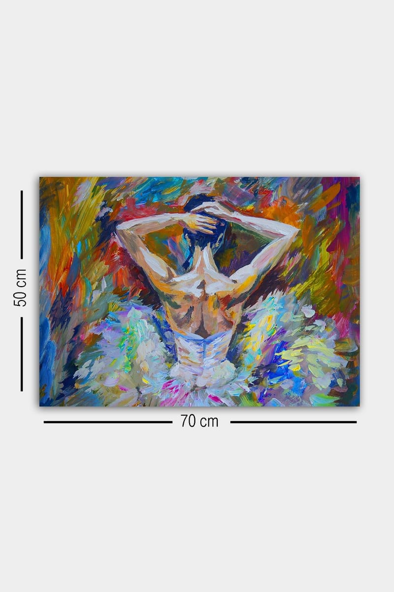 Dekorativ Canvasbilde 50x70 cm - Flerfarget - Interiør - Maleri & posters - Lerretsbilder