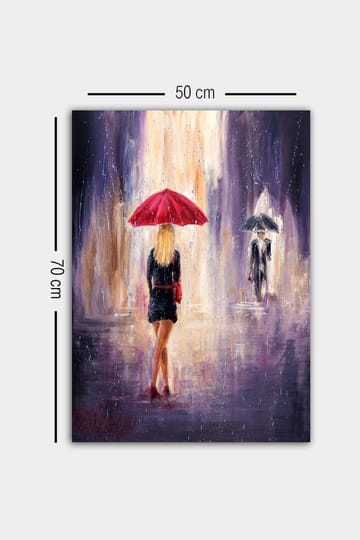 Dekorativ Canvasbilde 50x70 cm - Flerfarget - Interiør - Maleri & posters - Lerretsbilder