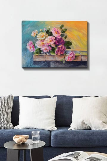 Dekorativ Canvasbilde 50x70 cm - Flerfarget - Interiør - Maleri & posters - Lerretsbilder