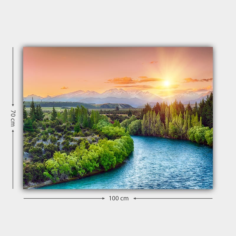 Dekorativ Canvasbilde 70x100 cm - Flerfarget - Interiør - Maleri & posters - Lerretsbilder