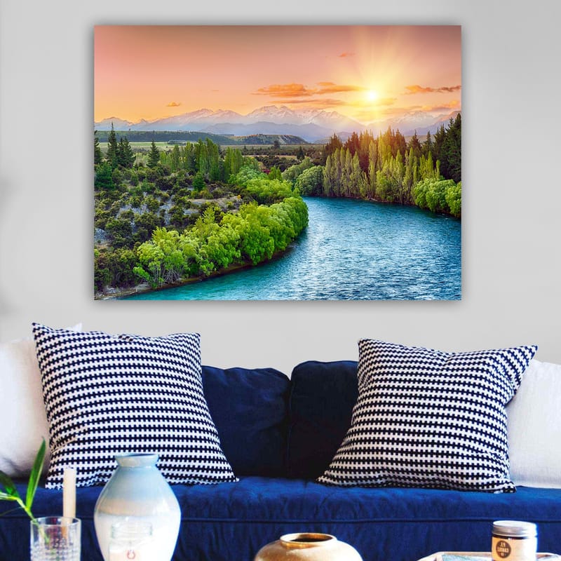Dekorativ Canvasbilde 70x100 cm - Flerfarget - Interiør - Maleri & posters - Lerretsbilder