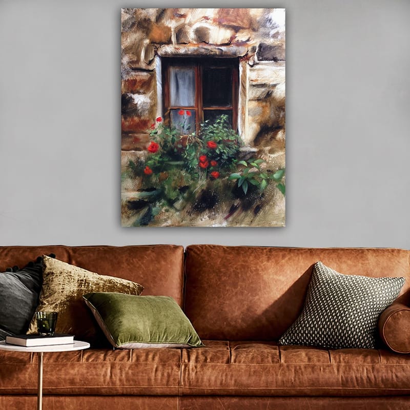 Dekorativ Canvasbilde 70x100 cm - Flerfarget - Interiør - Maleri & posters - Lerretsbilder