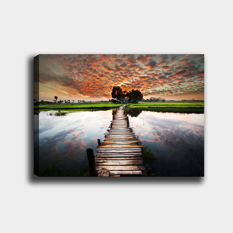 Dekorativ Canvasbilde 70x100 cm - Flerfarget - Interiør - Maleri & posters - Lerretsbilder