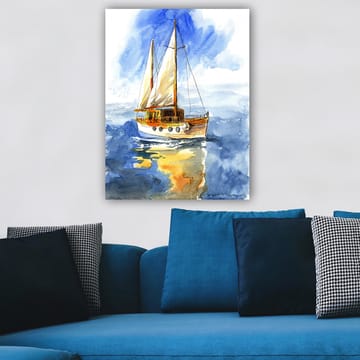 Dekorativ Canvasbilde 70x100 cm - Flerfarget - Interiør - Maleri & posters - Lerretsbilder