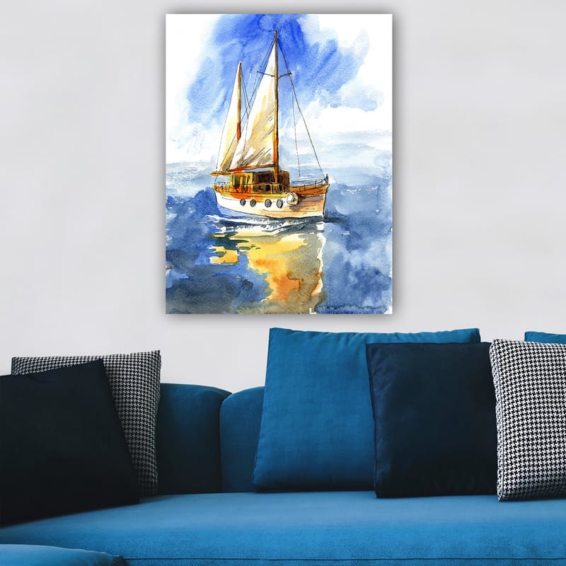 Dekorativ Canvasbilde 70x100 cm - Flerfarget - Interiør - Maleri & posters - Lerretsbilder