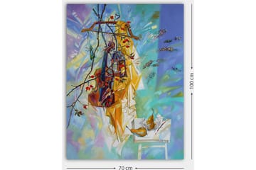 Dekorativ Canvasbilde 70x100 cm - Flerfarget - Interiør - Maleri & posters - Lerretsbilder