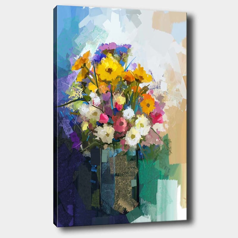 Dekorativ Canvasbilde 70x100 cm - Flerfarget - Interiør - Maleri & posters - Lerretsbilder