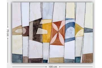 Dekorativ Canvasbilde 70x100 cm - Flerfarget - Interiør - Maleri & posters - Lerretsbilder