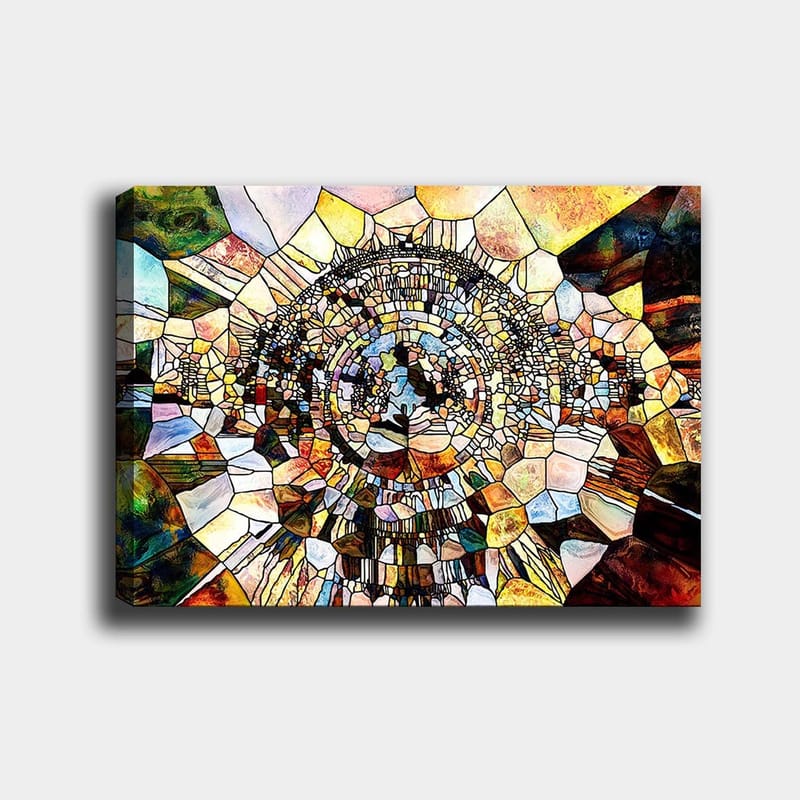Dekorativ Canvasbilde 70x100 cm - Flerfarget - Interiør - Maleri & posters - Lerretsbilder